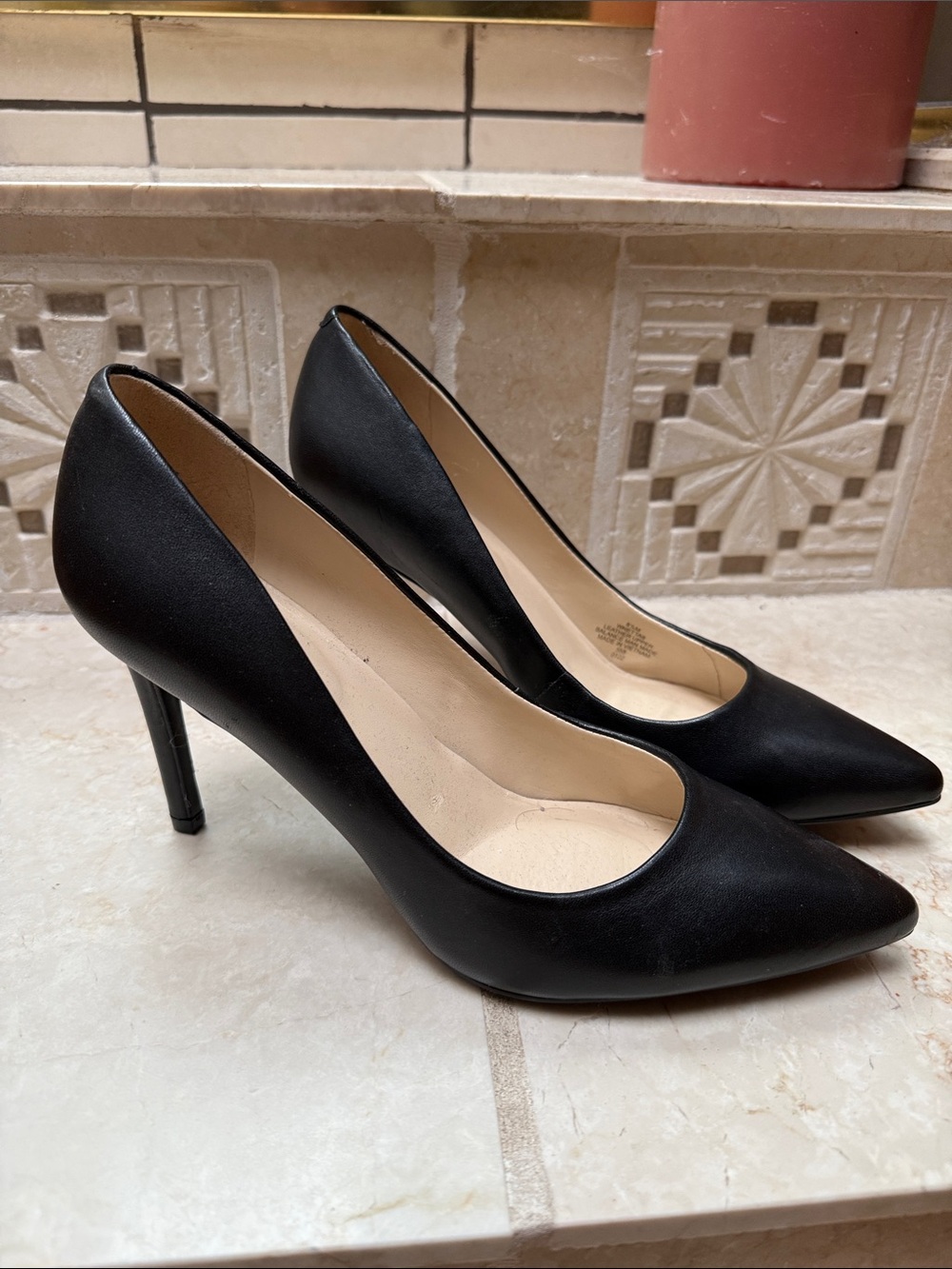 Nine West Black Pointed-Toe High Heel Pumps